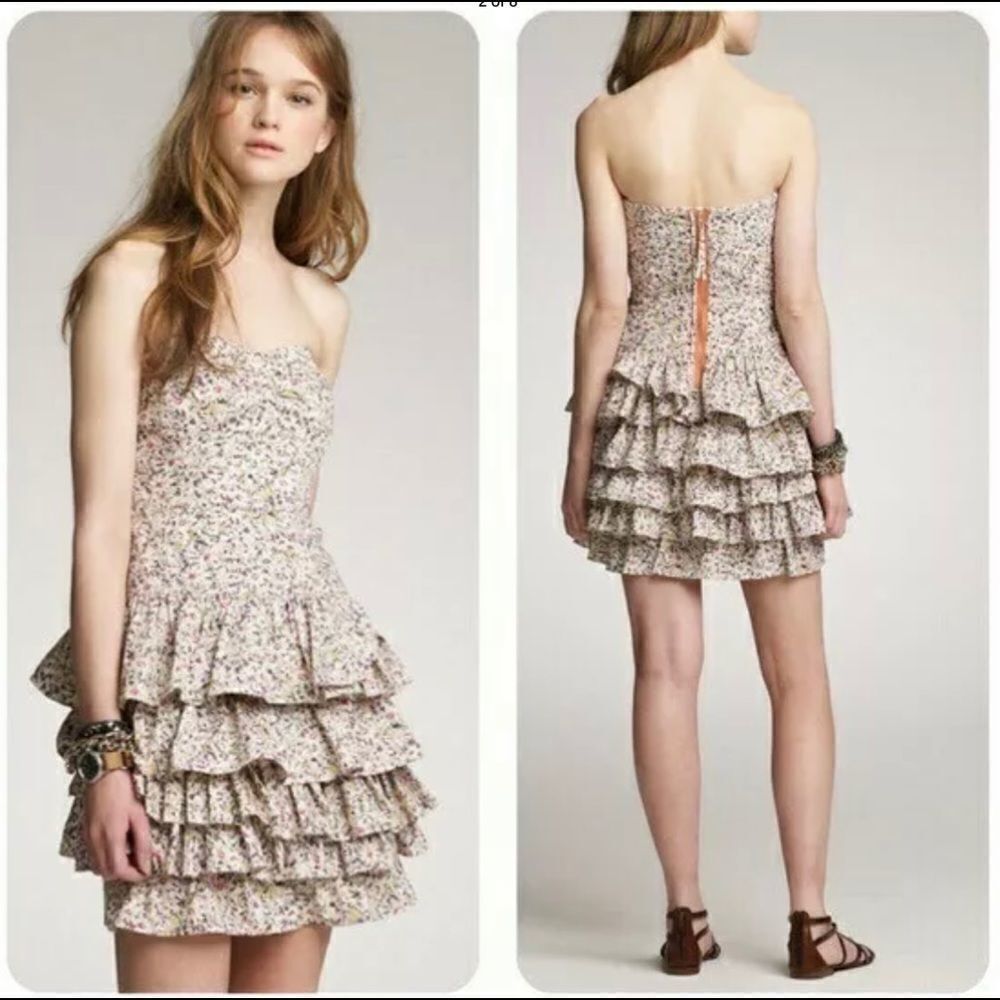 J.Crew Liberty of London‎ Daisy Day Dress Strapless